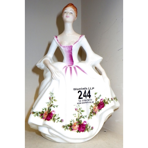 244 - A Royal Doulton Country Rose figure HN3221