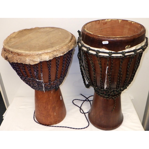 168 - Two possibly African drums