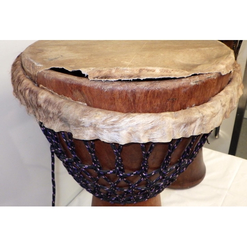 168 - Two possibly African drums