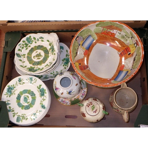 175 - Four boxes of misc ceramics to include plates etc (2)