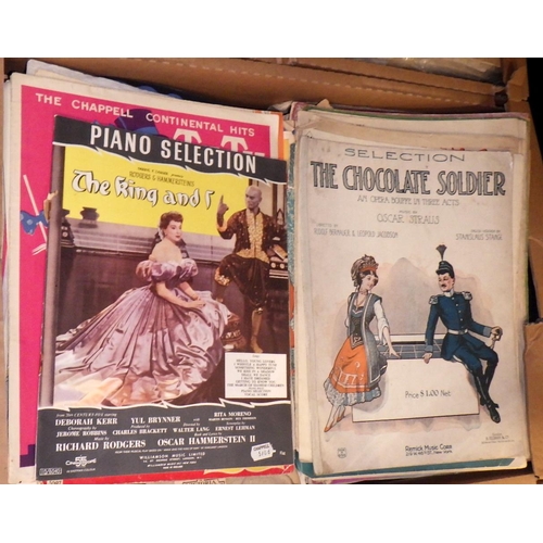 192 - Two boxes of sheet music