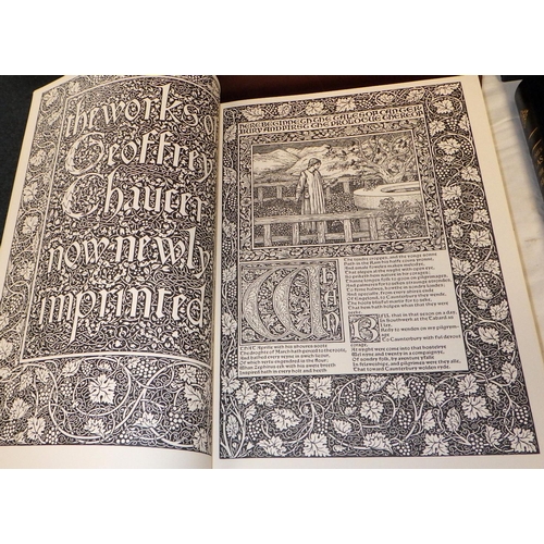 196 - The Works Of Geoffrey Chaucer, the Kelmscott Chaucer together with The Times Atlas Of The Worlrd (2)