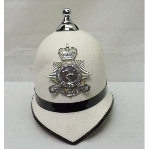 409 - An Isle of Man Constabulary police helmet, a/f