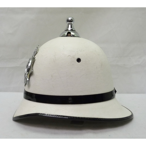 409 - An Isle of Man Constabulary police helmet, a/f