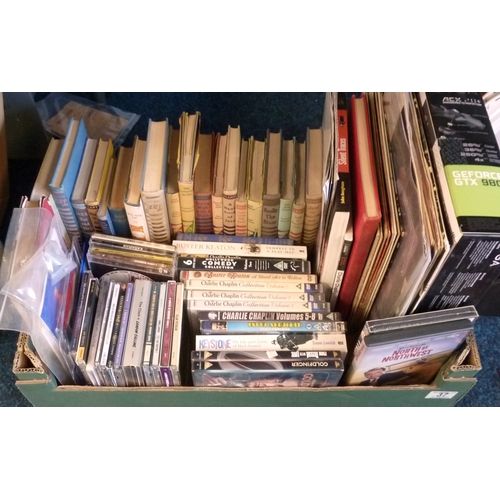 37 - A group of Jazz interest books, together with further books lpS Dvds, EVGA ACX 2.0+ etc