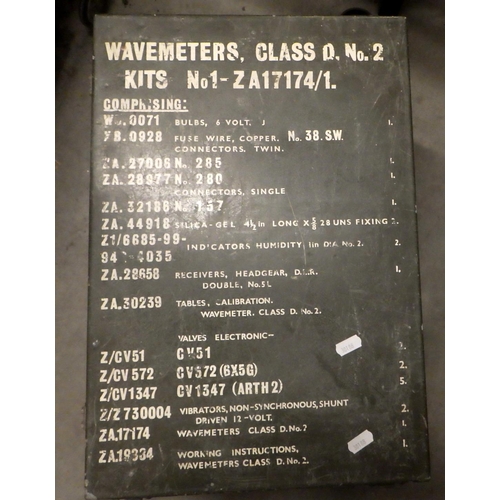 944 - A Wavemeters Class D. No. 2 box