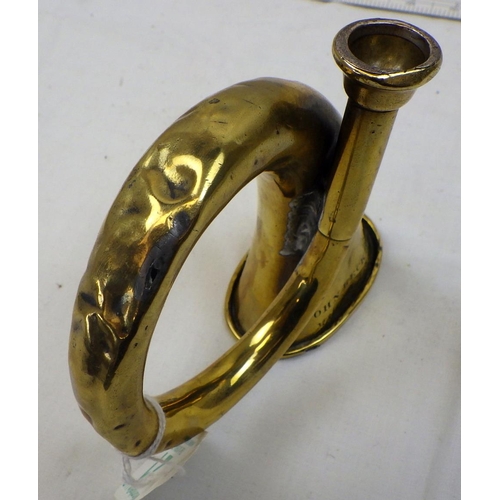 21 - John Breckitt, A Mail Guard brass horn, af small hole, dents, From the collection of the late Mr Dar... 