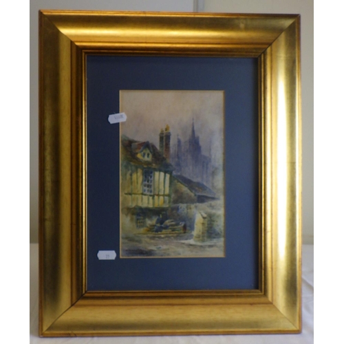 77 - Tom Dudley (1857-1935). Two framed watercolours 