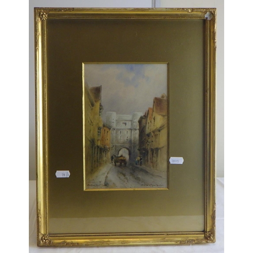 79 - Tom Dudley (1857-1935) Three framed watercolours  All Botham Bar (3): 11x18, 15x23 and 16x25cm. From... 