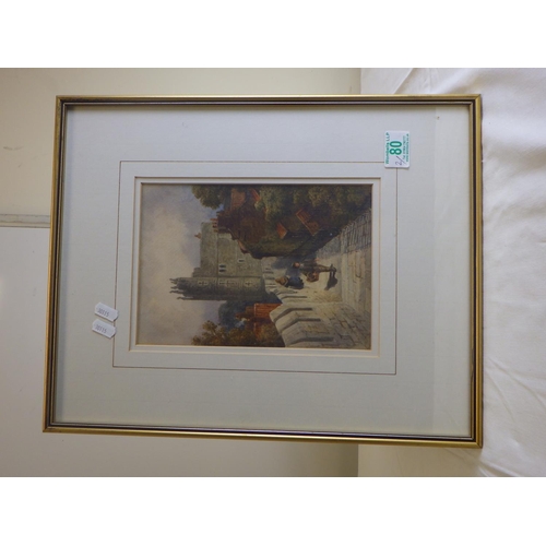 80 - Tom Dudley (1857-1935). Two framed watercolours 