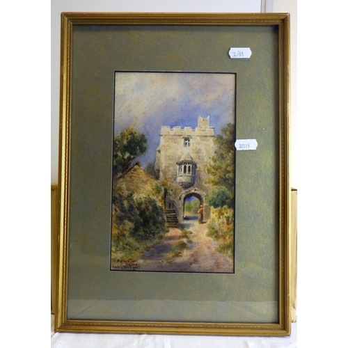 81 - Tom Dudley (1857-1935). Three framed watercolours- 