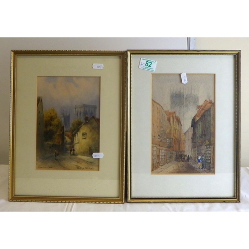 82 - Tom Dudley (1857-1935). Two framed watercolours- 