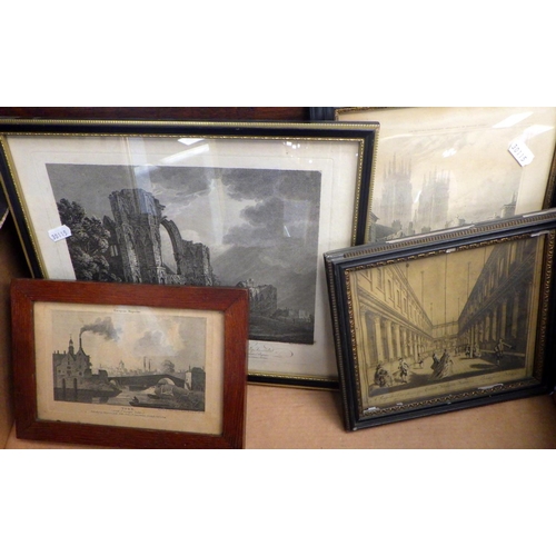 106 - A group of various York interest prints / etchings