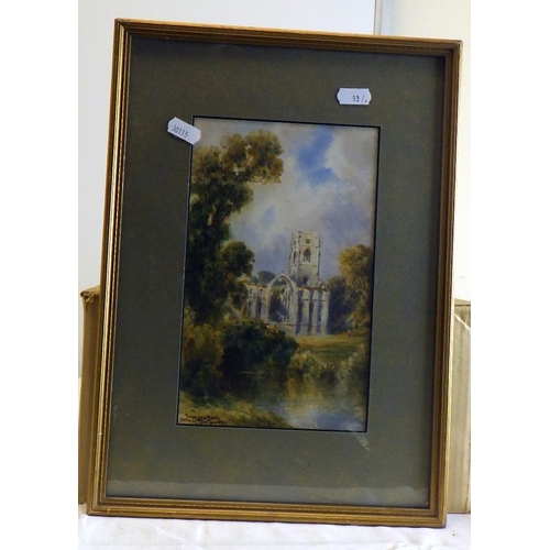 93 - Tom Dudley (1857-1935). Two framed watercolours 