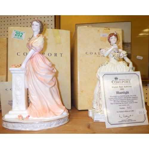 202 - Two Spode figurines Moonlight & Lady Sylvia both with boxes and certificates (2)