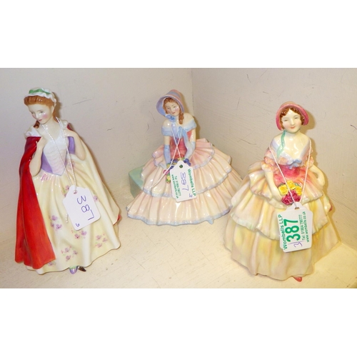 387 - Three Royal Doulton figures: Irene, Bess & Day Dreams (3)