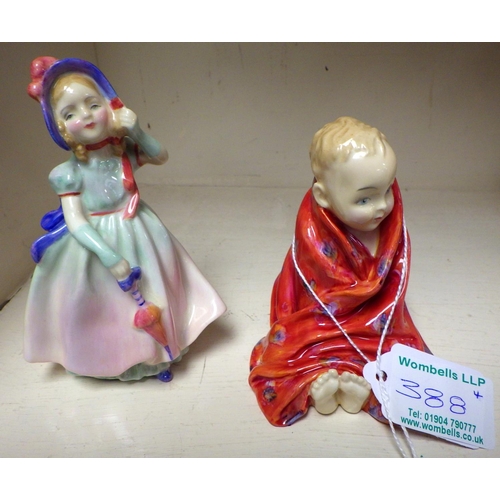 388 - Four Royal Doulton figures: The Little Pig, Tinkle Bell, Babie & Sweeting (4)