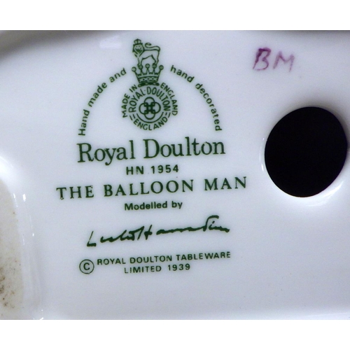 389 - Three Royal Doulton figures: Pamela, The old balloon seller & The balloon man (3)