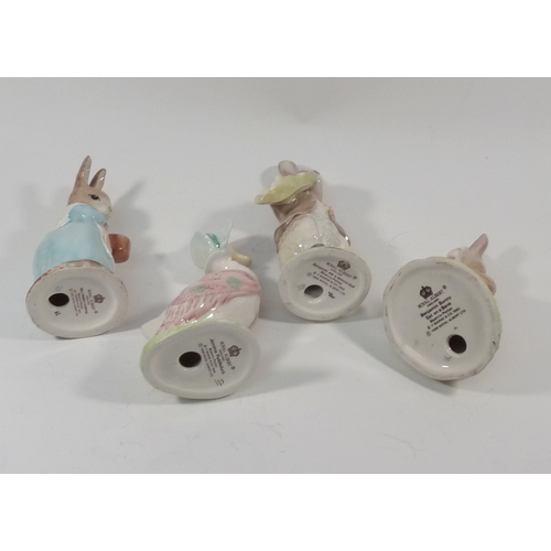 106 - Ten various Beatrix Potter figurines, Royal Albert and Beswick back stamps.