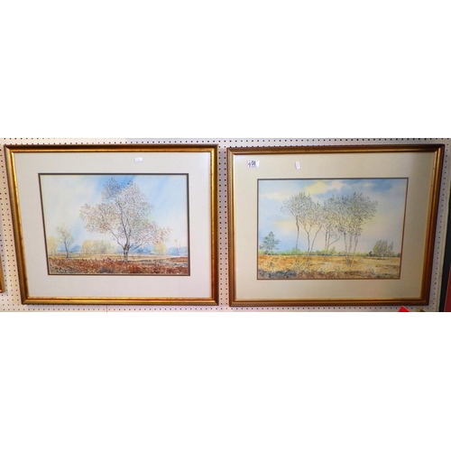 38 - Three Alan Stuttle watercolours 74 x 58cm (3)