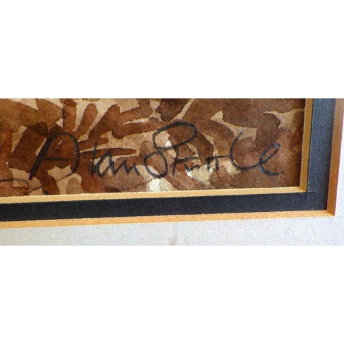 38 - Three Alan Stuttle watercolours 74 x 58cm (3)