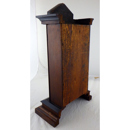 64 - A 19thC mantle clock af 53cm tall