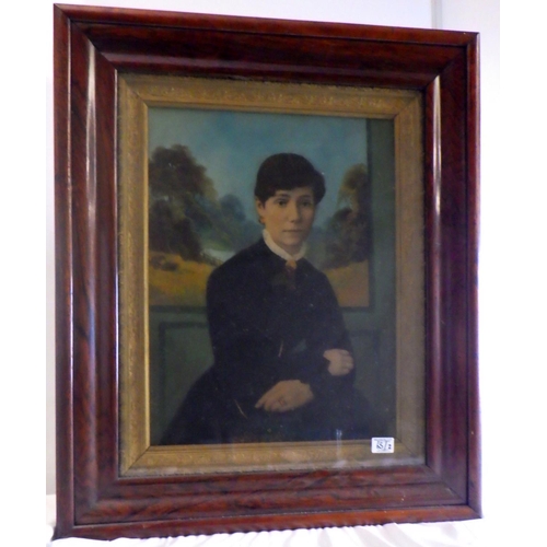 65 - A pair of 19thC rosewood framed portraits70 x 82cm