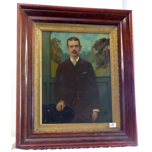 65 - A pair of 19thC rosewood framed portraits70 x 82cm