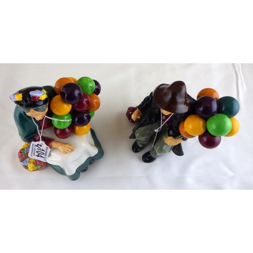 104 - Two Royal Doulton figures The Old Balloon Seller and The Balloon Man (2)