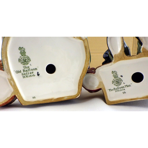 104 - Two Royal Doulton figures The Old Balloon Seller and The Balloon Man (2)