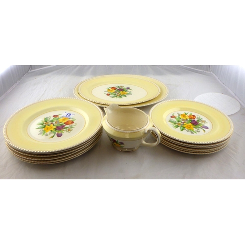 12 - A qty of floral Solian table ware