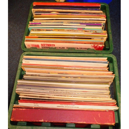 37 - Two crates of mainly classical Lps (2)