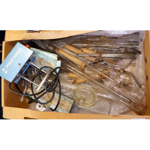 43 - A qty of misc lab glass tubes etc (qty)