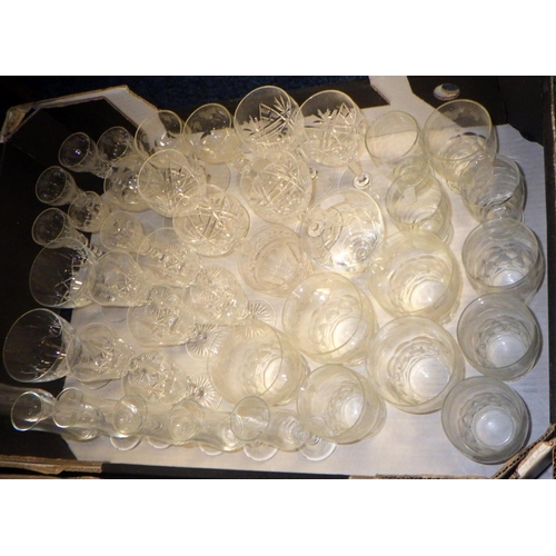 54 - Three boxes of various drinking glasses