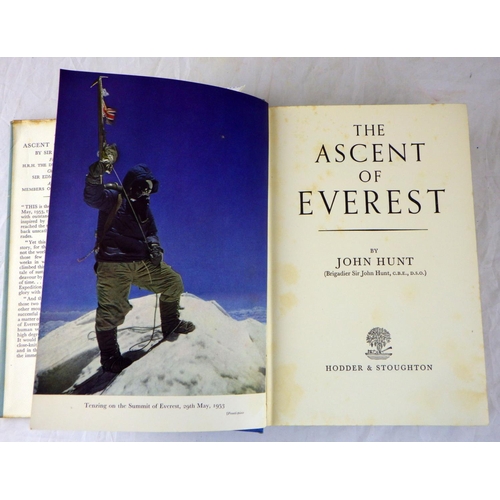 82 - The Ascent Of Everest, John Hunt 1953, personal message (Joyce E Tough with love from granny Christm... 