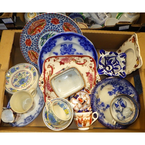 106 - Six boxes of misc ceramics to include Poole, Wedgwood, plates etc (6) AF