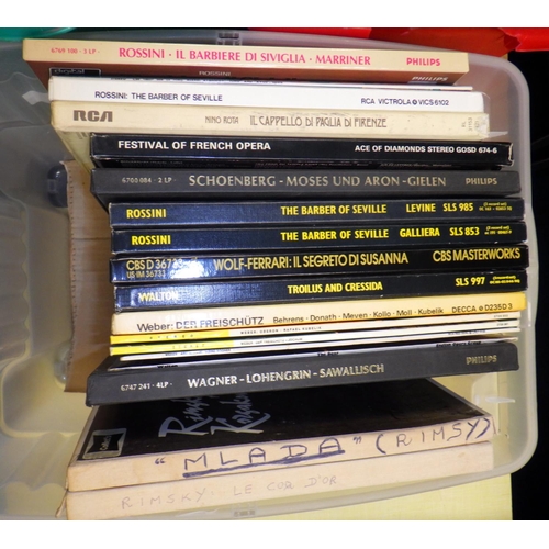 110 - Three boxes of  mainly Opera interest Lps