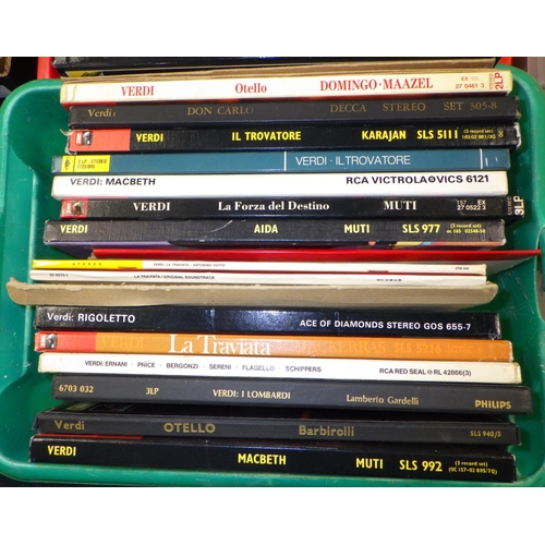 110 - Three boxes of  mainly Opera interest Lps