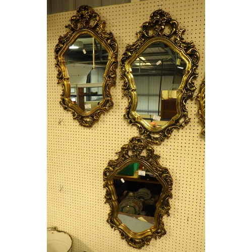 94 - Six 20thC plaster gilt mirrors