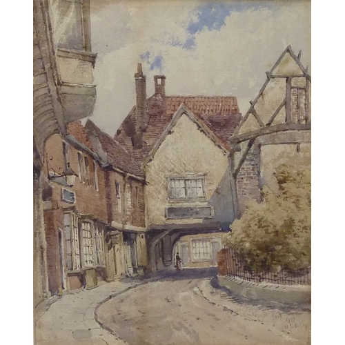 22 - William James Boddy: College St, York watercolour signed lower right and dated 1903.  23 x 29cm pres... 