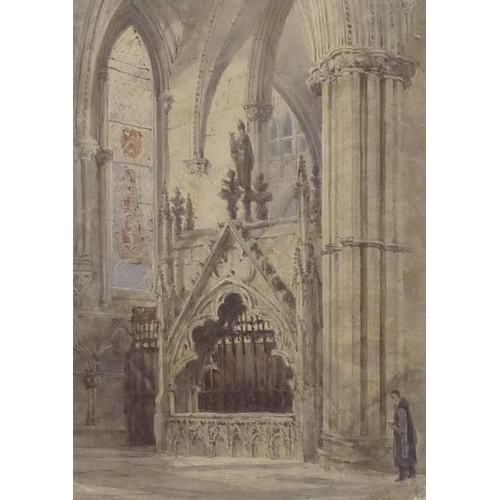 24 - William James Boddy: St Michael's Belfry, Petergate, York watercolour signed lower right and dated 1... 