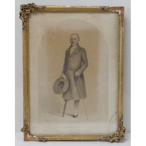 67 - An engraving depicting Mr Jonathan Battishill, Organist of Christ Church, Newgate Street...; an engr... 