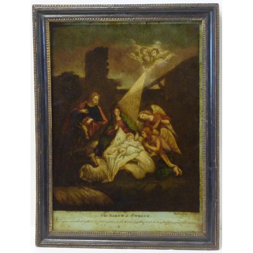 80 - Three matching coloured engravings depicting the life of Christ, each 27.5 x 17.5cm; three single pr... 