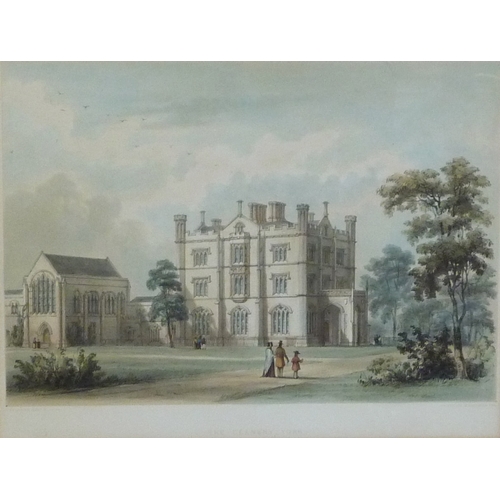 84 - The Deanery York, 19th engraving 27 x 20.5cm presented in a mount and frame; Wren, limited edition p... 