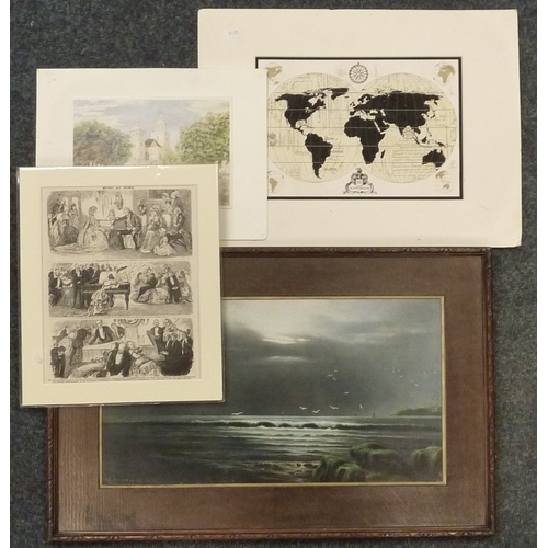 68 - A group of 18th cent and later prints, most topographical interest.   From the collection of the lat... 