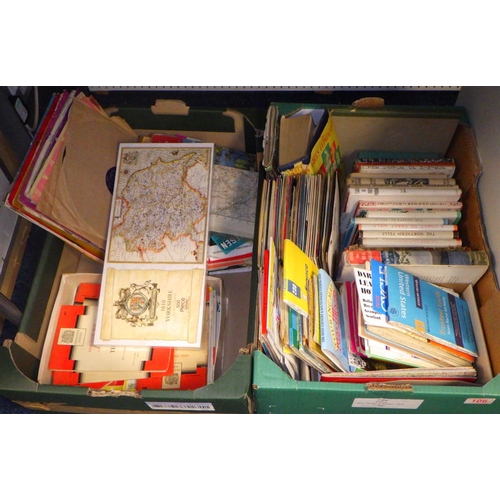 106 - A collection of OS maps, travel books etc