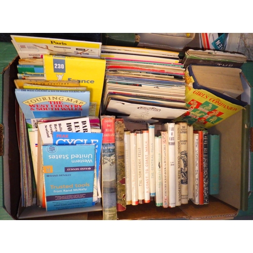 106 - A collection of OS maps, travel books etc