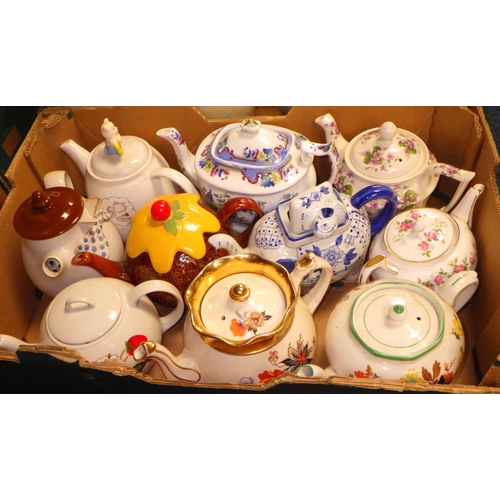 139 - Collector's teapots, other ceramics incl part coffee sets.  (5)