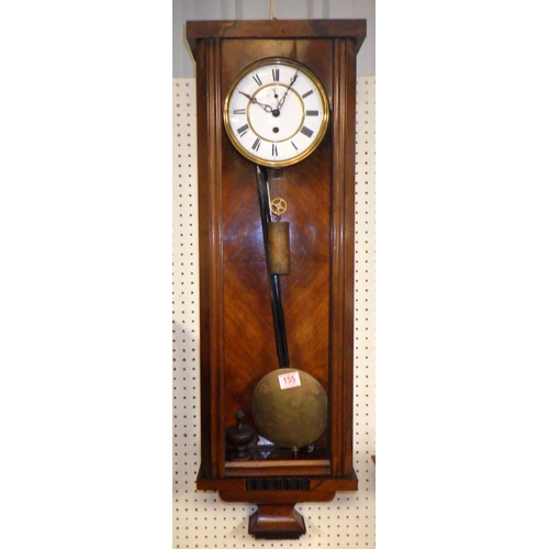 155 - A single weight Vienna wall clock AF