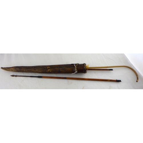 182 - A Vintage quiver and arrows possibly tribal African AF (2)